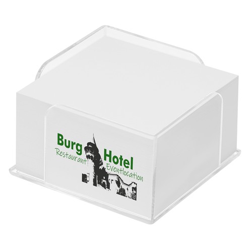 Boîtier bloc-notes à deux ouvertures "Omega" personnalisé