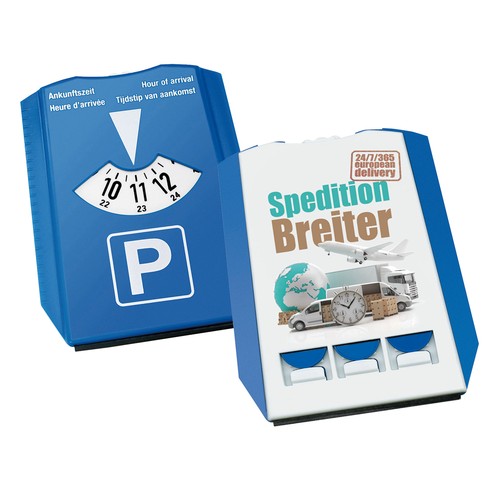 Disque de stationnement et grattoir personnalisé "Gamma