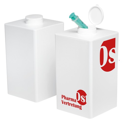 Poubelle pour seringues personnalisé