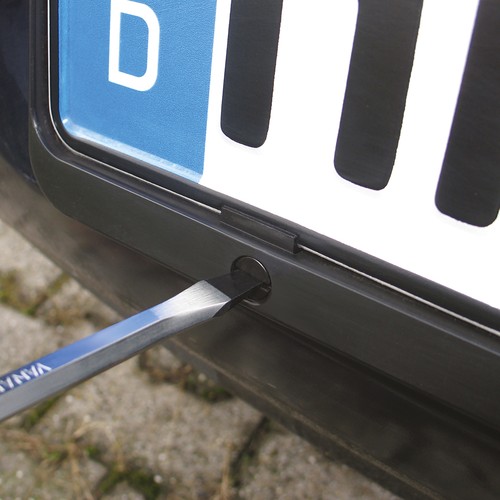 Renfort pour le panneau d'immatriculation voiture "Alpha" - 3