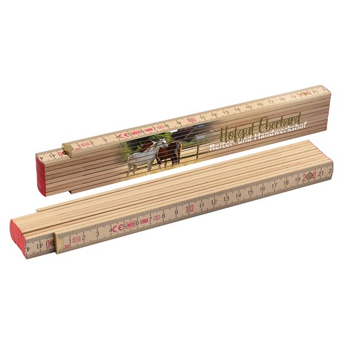 Mètre pliant articulé en bois personnalisé