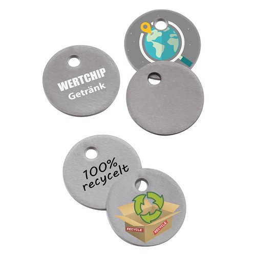 Jeton 1€ recyclé - 1