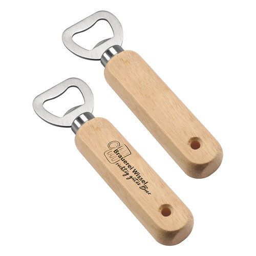 Ouvre-bouteilles en bois personnalisé