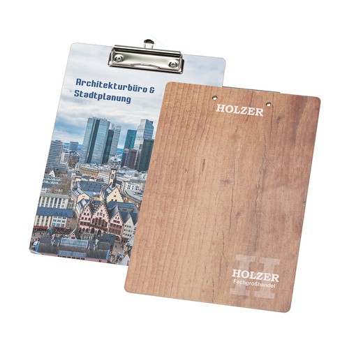 Porte-bloc à pince A4 carton - 1