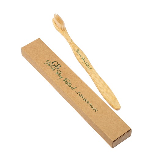 Brosse à dents en bambou personnalisée