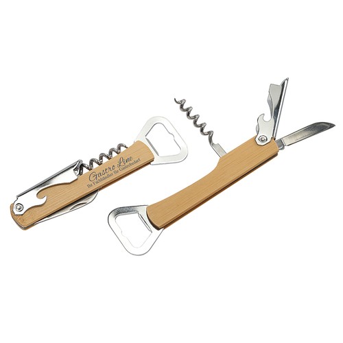 Couteau serveur en bambou personnalisé