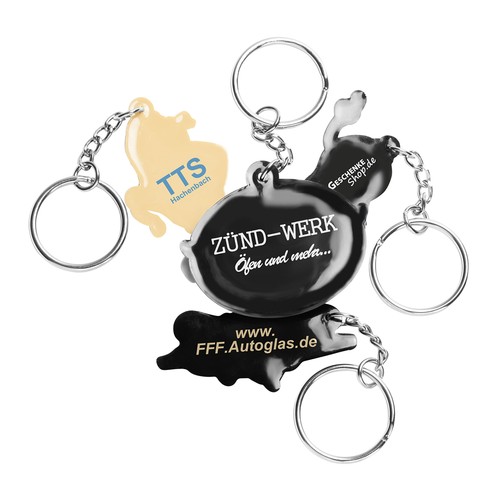 Porte-clés en PVC soft, ø 41-50 mm - 3