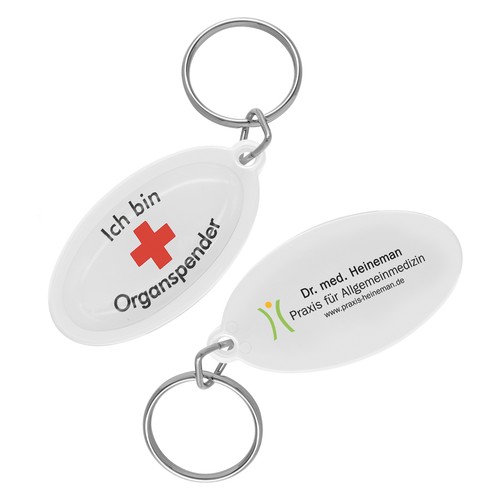 Porte-clés "Donneur d'organes" personnalisé