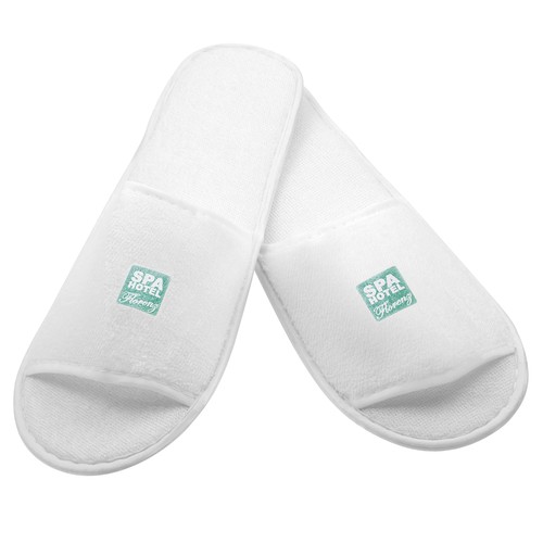 Chaussons en éponge de voyage personnalisés