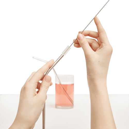 Kit paille en acier inoxydable DRINK HAPPY - 3