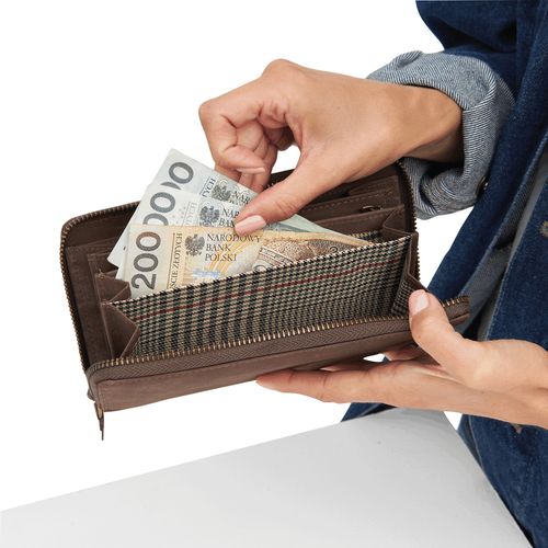 Porte-monnaie en cuir véritable LADY - 7