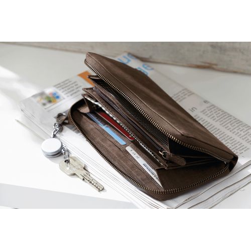 Porte-monnaie en cuir véritable LADY - 9