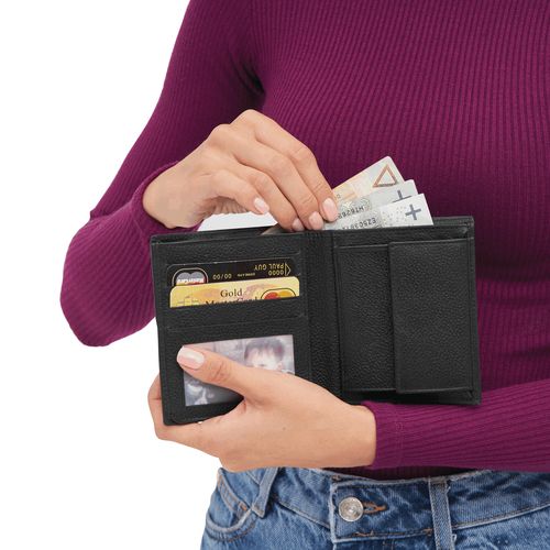 Porte-monnaie en cuir MESSINA - 7