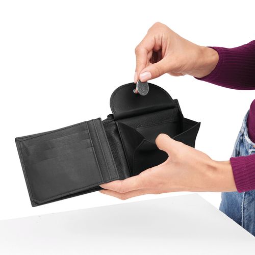 Porte-monnaie en véritable cuir DAX - 7