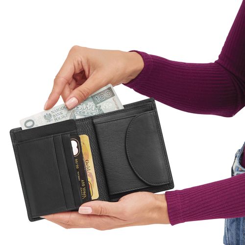 Porte-monnaie en véritable cuir DOW JONES - 8