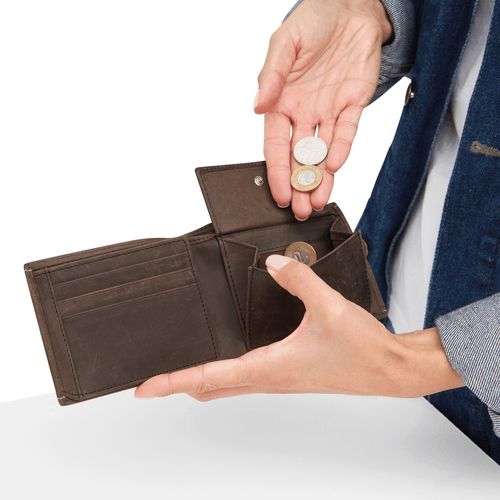 Portefeuille en cuir véritable WILD STYLE I - 8