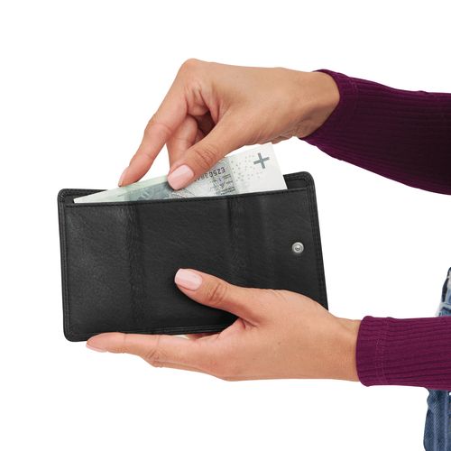 Portefeuille en cuir véritable CLUB - 7