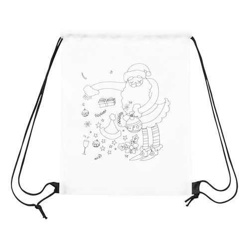 Sac à cordon pour colorier COLOURFUL SANTA - 2