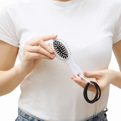 Brosse de voyage avec élastiques à cheveux COIFFEUR - 4