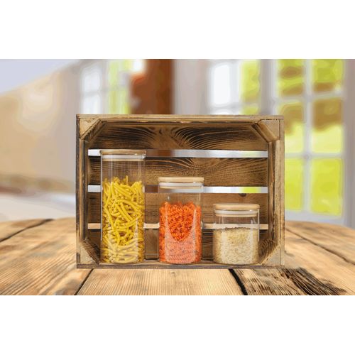 Pots de rangement en verre ECO STORAGE S, capacité env.450 ml - 8