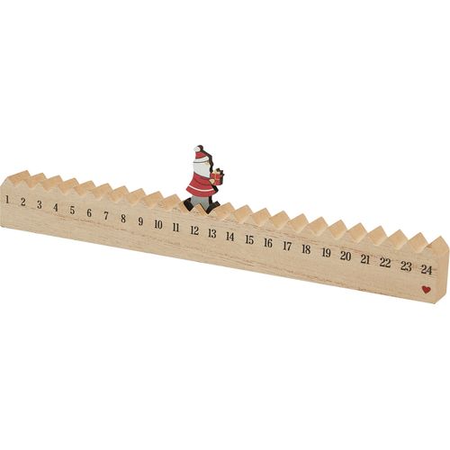 Calendrier en bois WALKING SANTA - 1