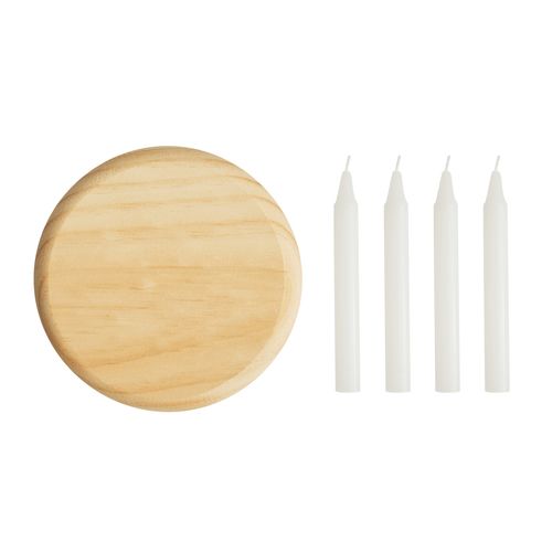 Petite couronne de l’Avent en bois 4-CHRISTMAS - 5