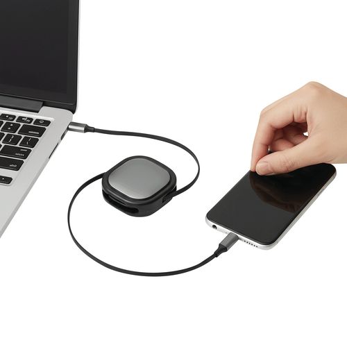 Câble de charge et de données C2C, rétractable (longueur : env. 90 cm) - 6