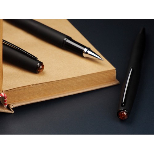 Parure de stylos avec pierre d'Ambre thumbnail 7