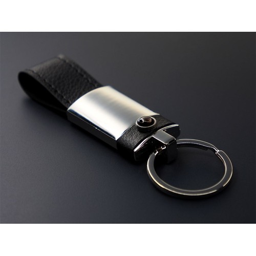 Obsidian stone Keyring