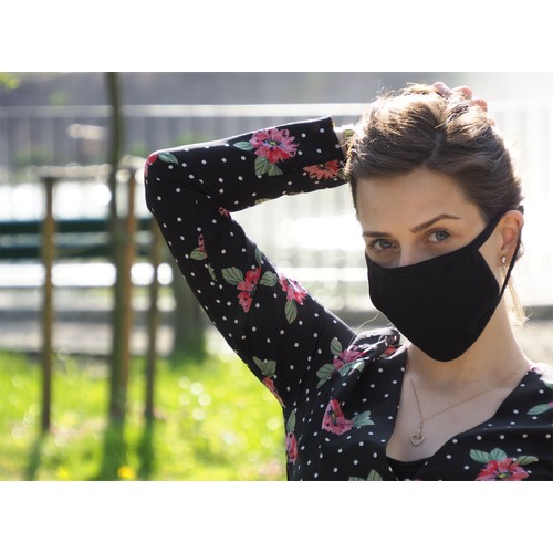 MARS PRO cotton mask (size M) with pocket and HEPA filter