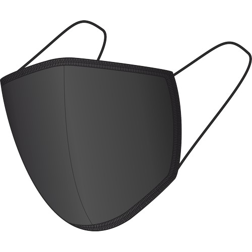 Masque facial en coton BLACK-BLACK