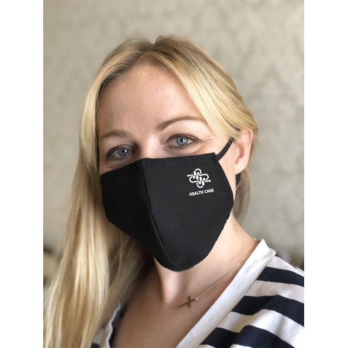 Masque facial en coton BLACK-BLACK thumbnail 4