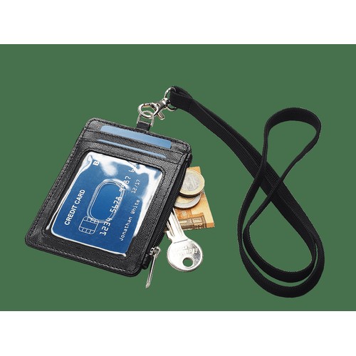 ID card holder with lanyard