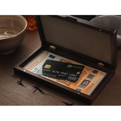 Boîte à billets en bois thumbnail 8