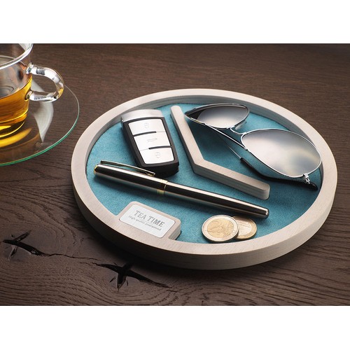 Wooden desk organiser