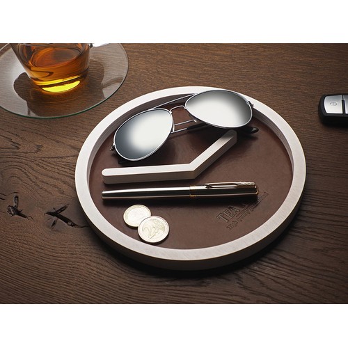 Wooden desk organiser