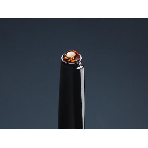 Ball pen with AMBER stone