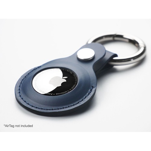 Keyring with holder for AirTag