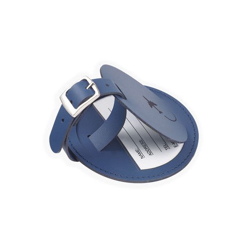 Round luggage tag