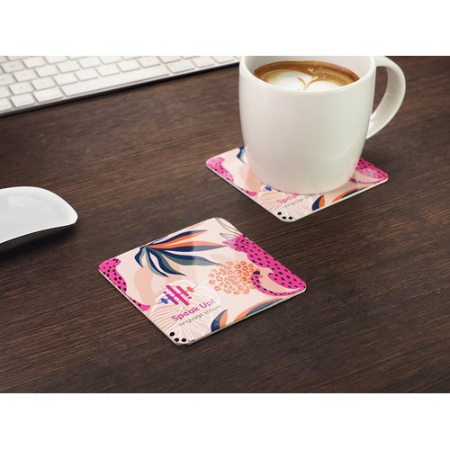 Printed paper coaster