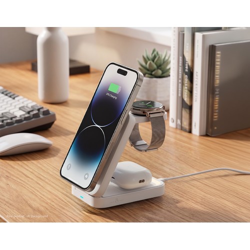 Chargeur à induction pliable 3-en-1 TRILOGIC