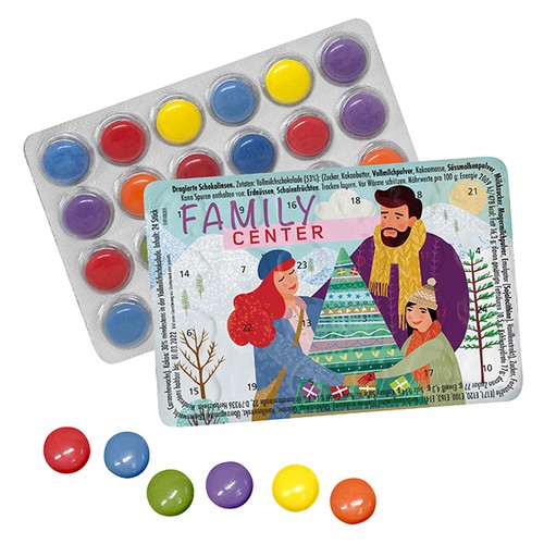 Petit calendrier bonbons choco. - 1