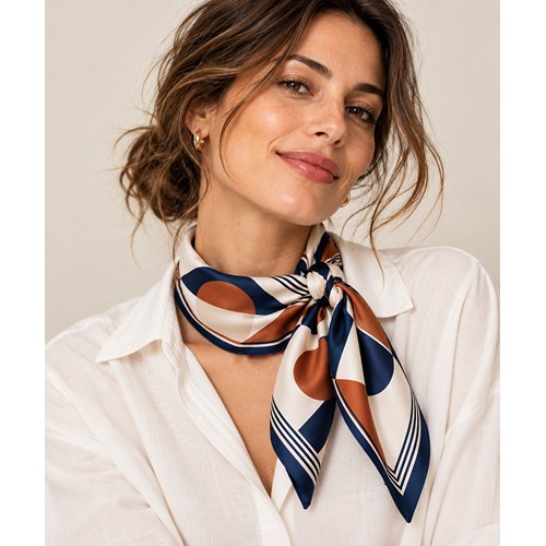FOULARD SOIE ARTIFICIELLE - Image 1