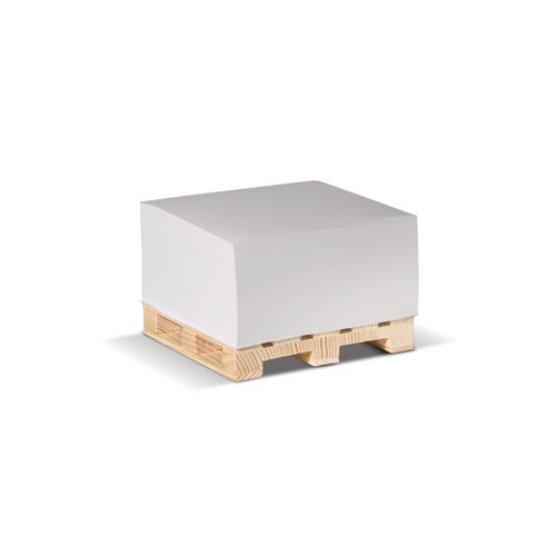 Cube papier sur palette bois 10x10x5cm - 2