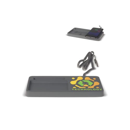 Limestone Desk organizer with wireless charger 5W - 1