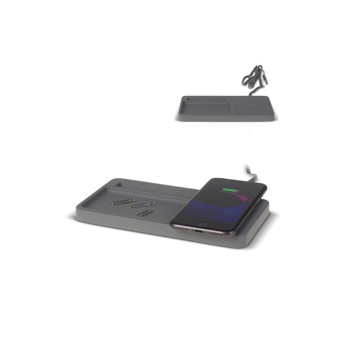 Limestone Desk organizer with wireless charger 5W - Organizer de bureau personnalisé