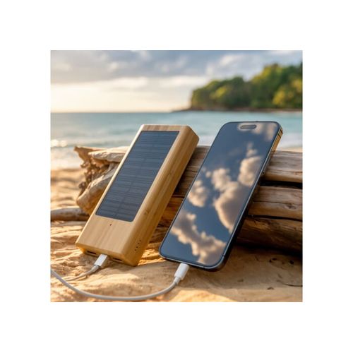 Powerbank bambou solaire 8000mAh - 4