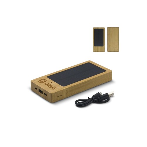  Powerbank bambou solaire 8000mAh - 1