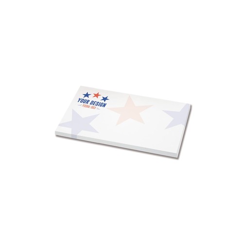 100 feuilles Repositionnables, 125x72mm, quadrie personnalisé.