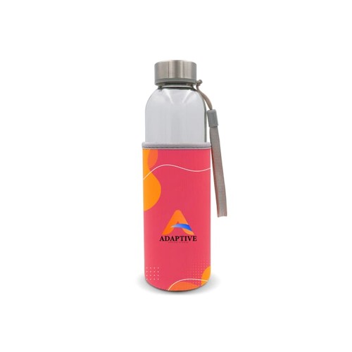 Bouteille d’eau en verre avec fourreau sur mesure 500ml - 2